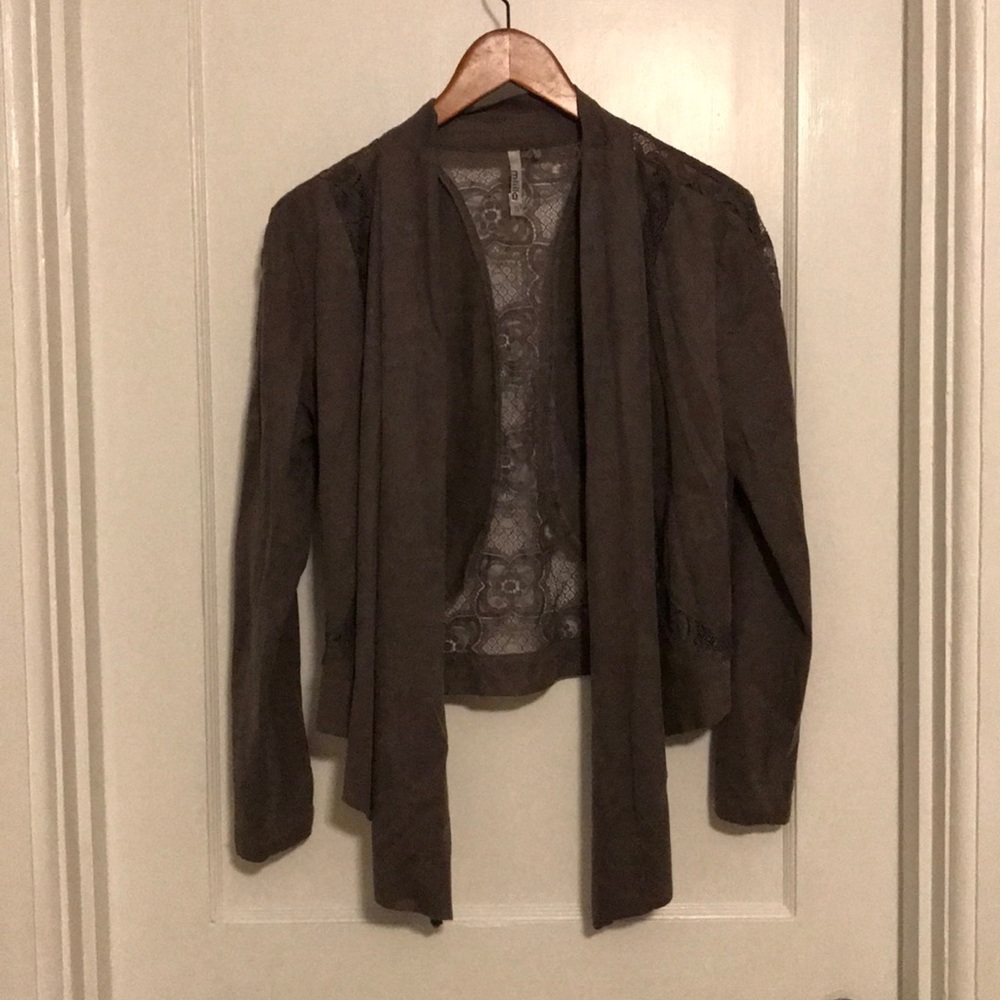 Milia Lightweight Grey Suede Jacket/coat